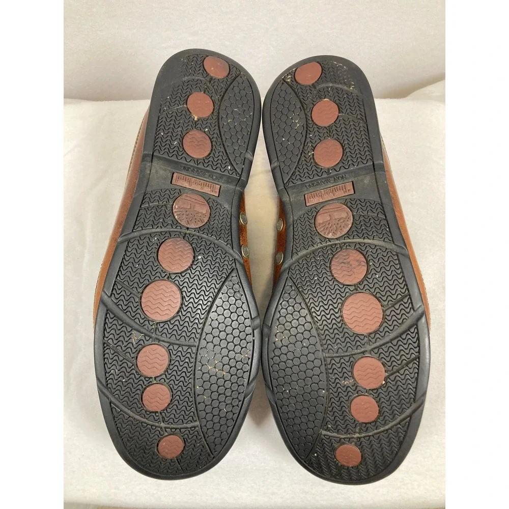 Timberland Boat Shoes Mens 11 Brown Leather 3-Eye Classic‎ Deck Shoes 71026